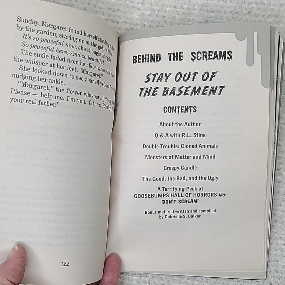 Goosebumps Series #2 Deep Trouble & #22 Stay Out of the Basement Paperback Books